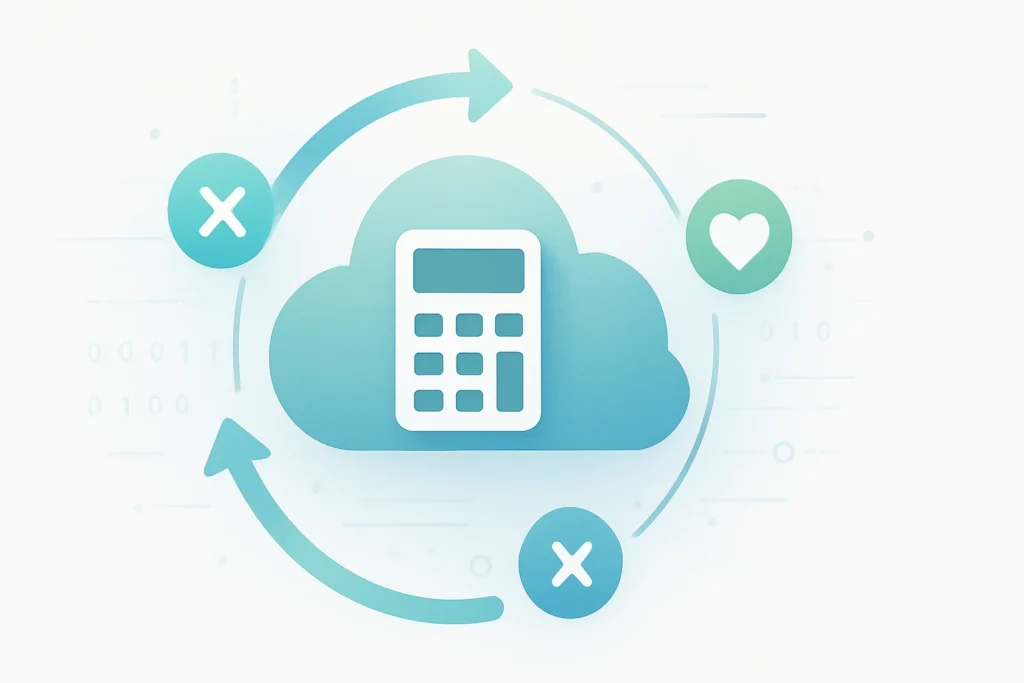 Calorie Calculator Cloud with Multiple Formulas