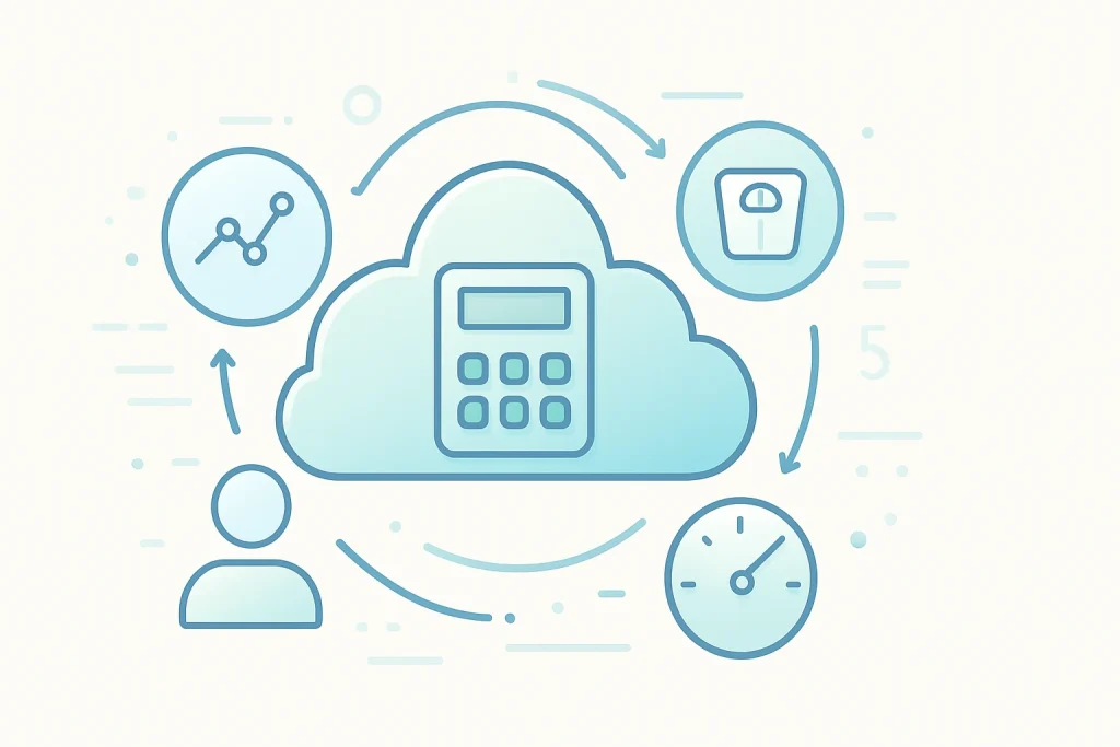 Calorie Calculator Cloud for Weight Management Apps