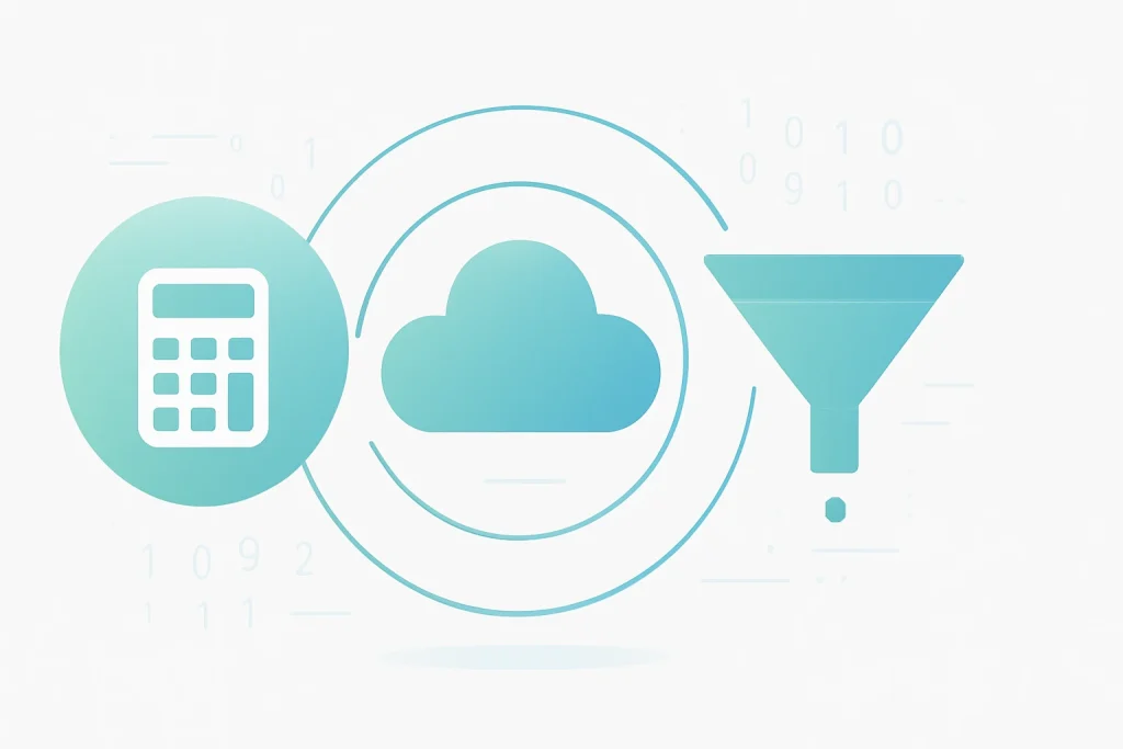 Calorie Calculator Cloud and Conversion Funnels